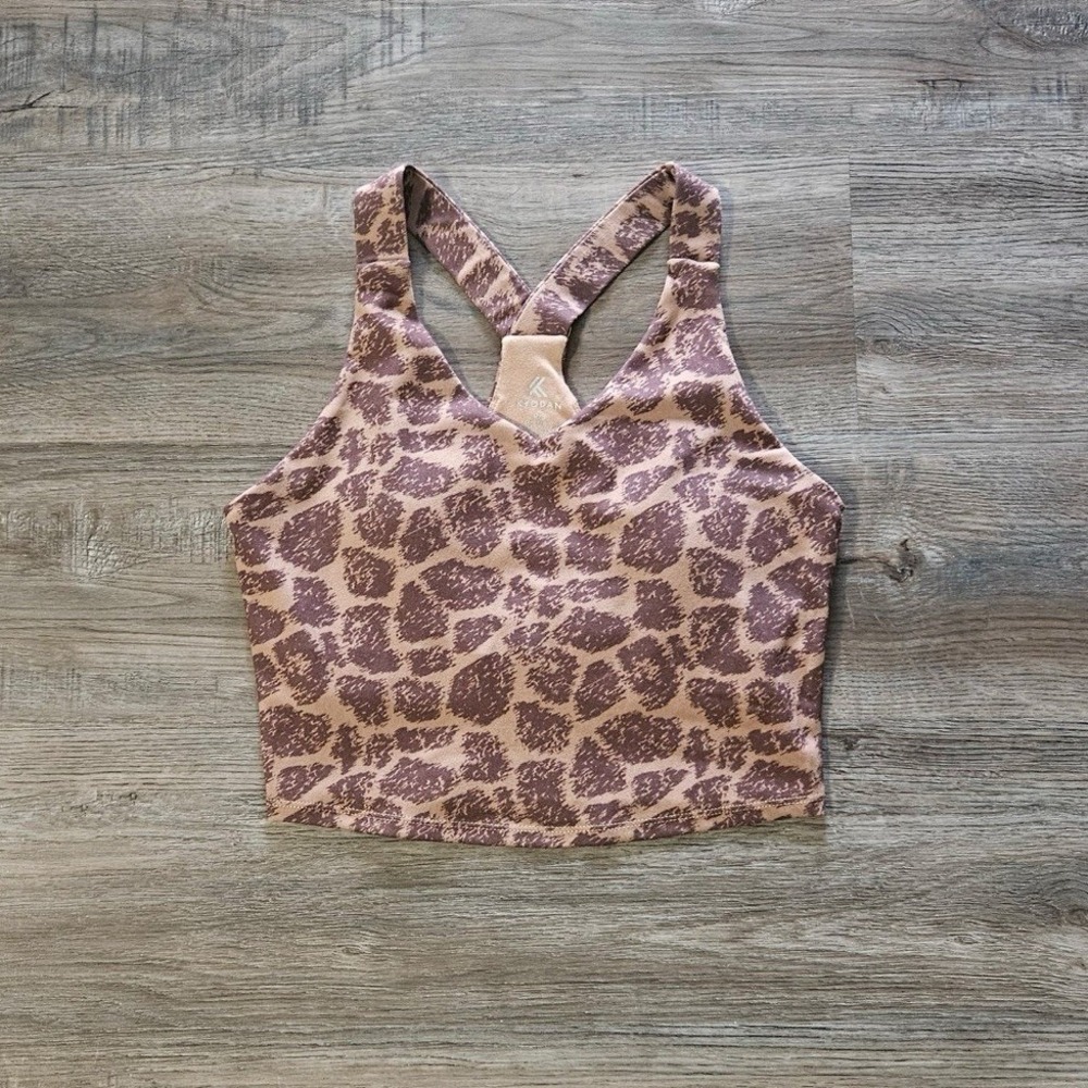 Kyodan Giraffe 🦒 Print‎ Workout Sports Bra & Leggings Set - Picture 3 of 10